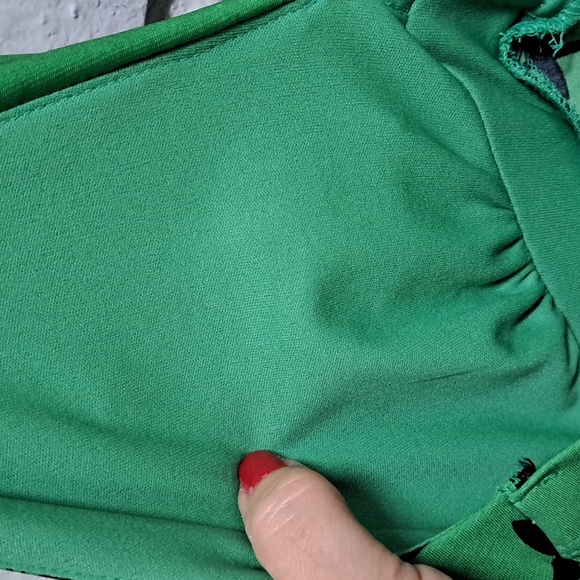 My Michelle Green/Black Gem Detail Formal Halter Dress. Size Medium - Picture 8 of 11